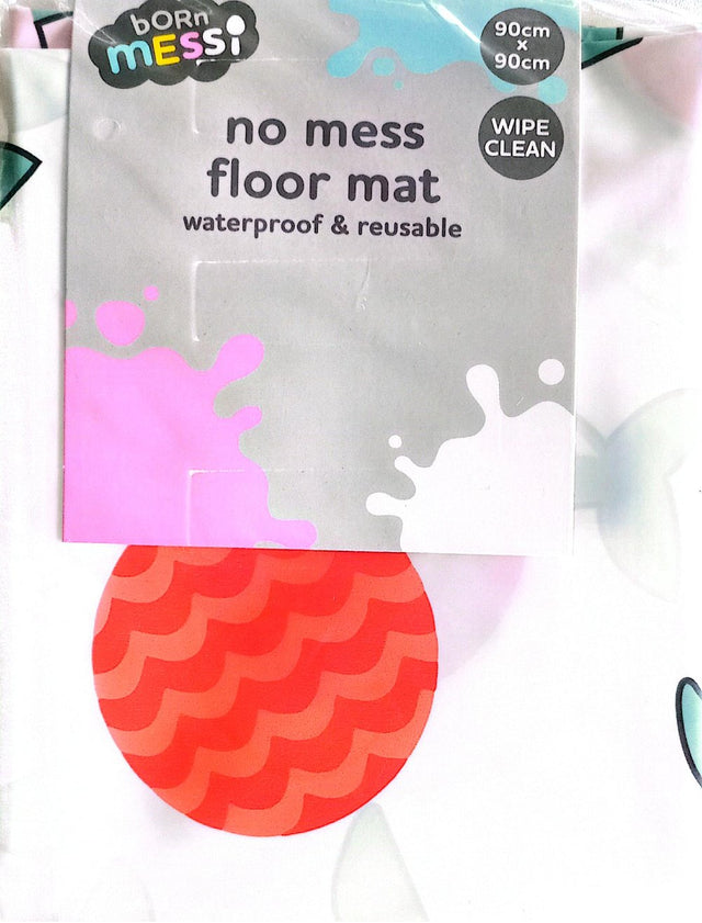 Born Messi No Mess Floor Mat Waterproof & Reusable - 90cm x 90cm
