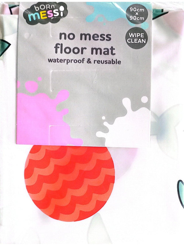 Born Messi No Mess Floor Mat Waterproof & Reusable - 90cm x 90cm