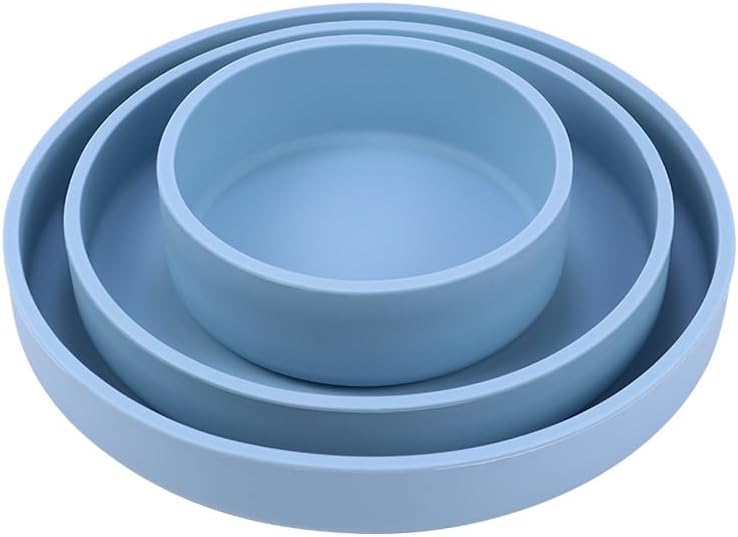 Silicone Plate & Bowl Set (2 colors available)