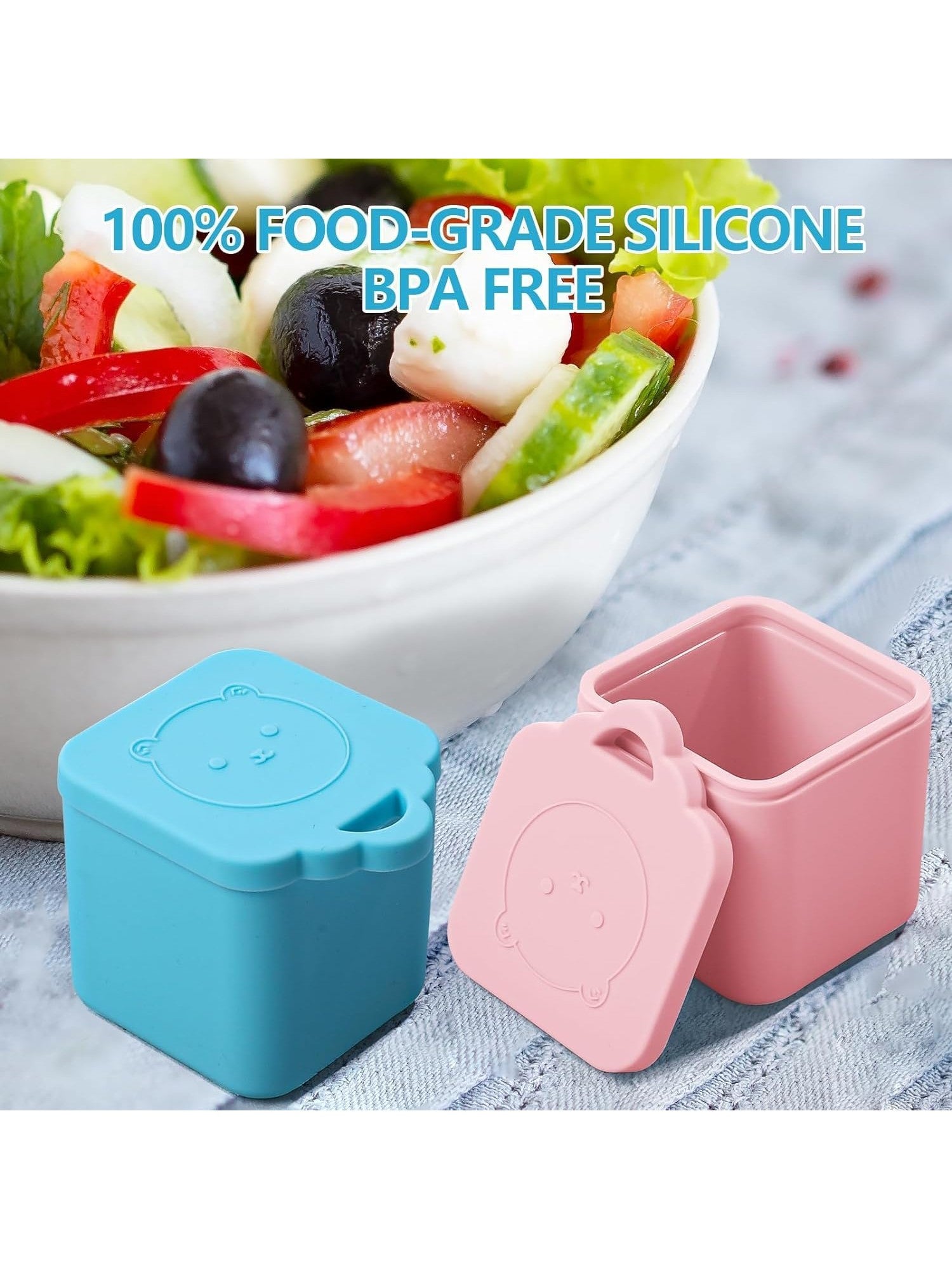 Silicon Dip Condiments Container - 100ml (3 colors available)