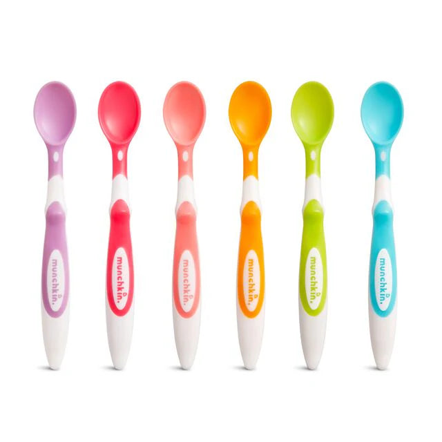 Munchkin 6 Soft-Tip Infant Multicoloured Spoons - 4m+
