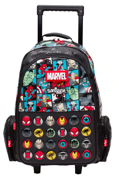Smiggle Marvel Trolley Backpack - 16''