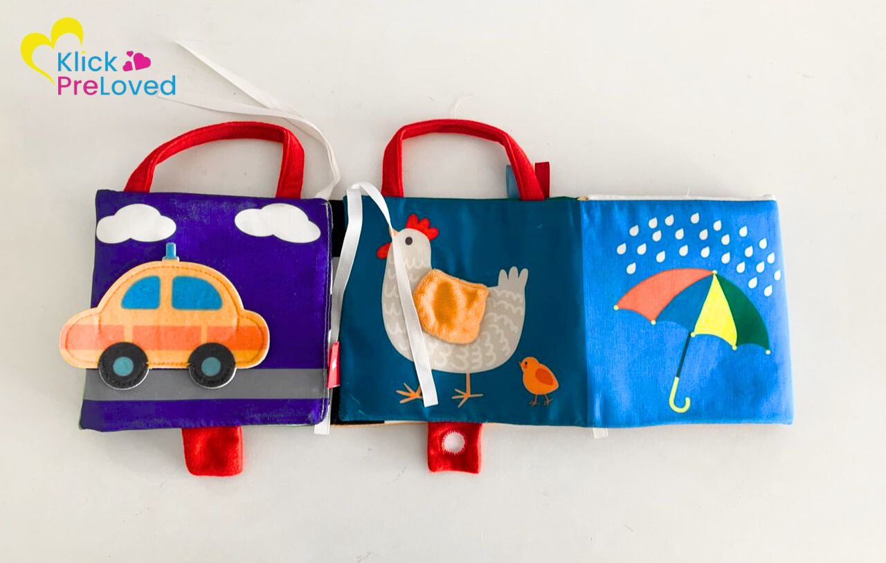 PreLoved Baby Activity Cloth Book 0m+ (Gently Used)