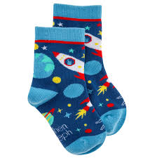 Stephen Joseph Non Slip Toddler Socks- Space (3 sizes available)
