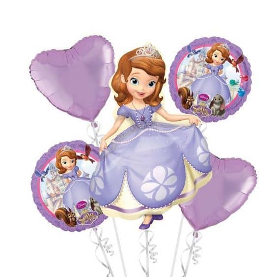 Sofia Frozen Balloons - Set of 5