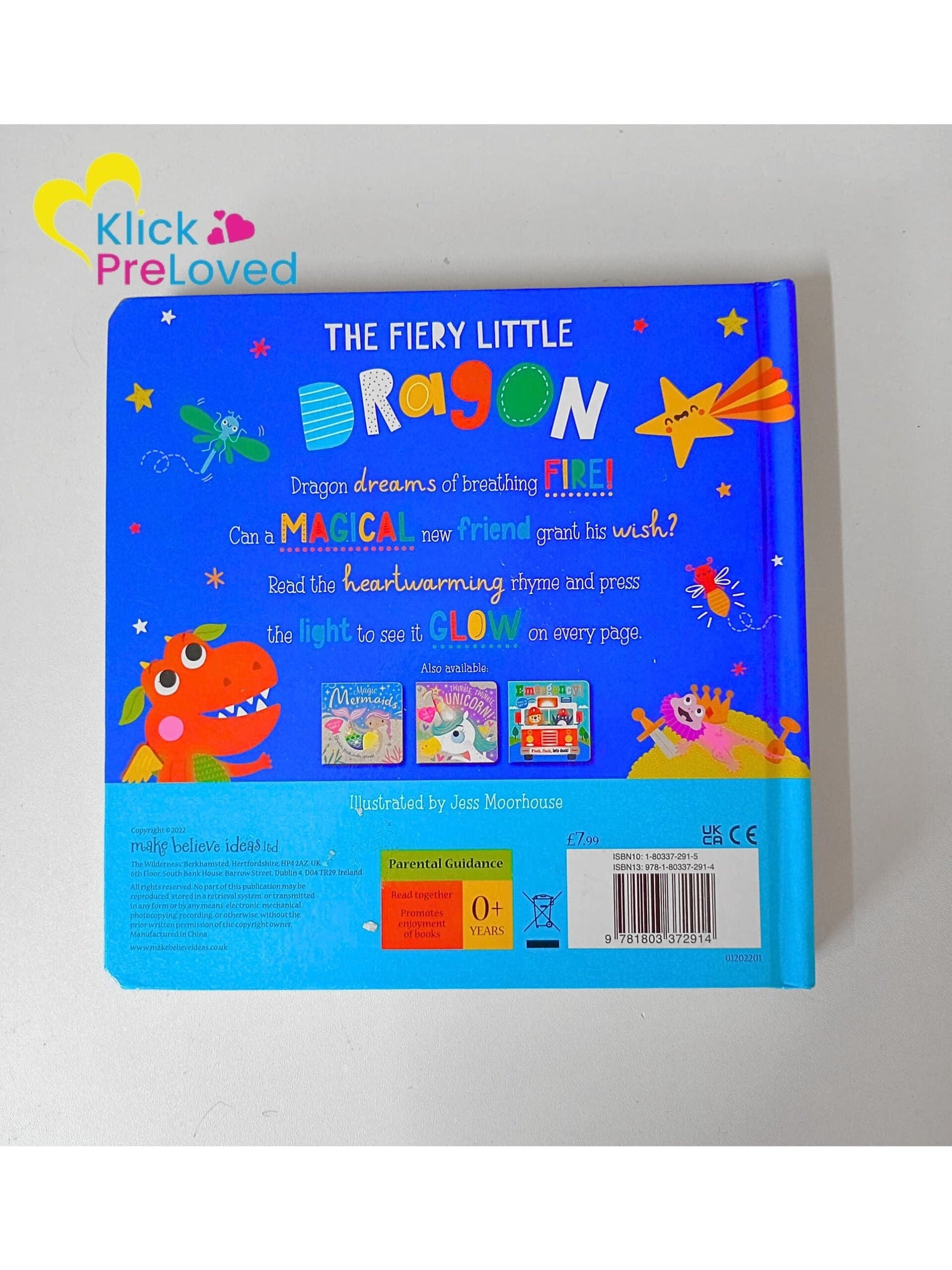 PreLoved The Fiery Little Dragon - Cara Jenkins (Brand New)