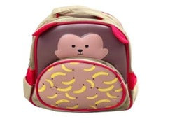 Monkey Banana Toddler School Bag - Brown