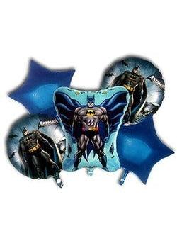 Batman Theme Foil Balloons Kit – Set of 5