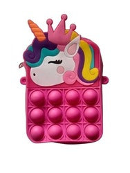 Unicorn Mini Coin Sling Purse for Girls (Fuchsia Pink)