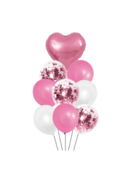 Pink Balloons Globes De Latex 9pcs
