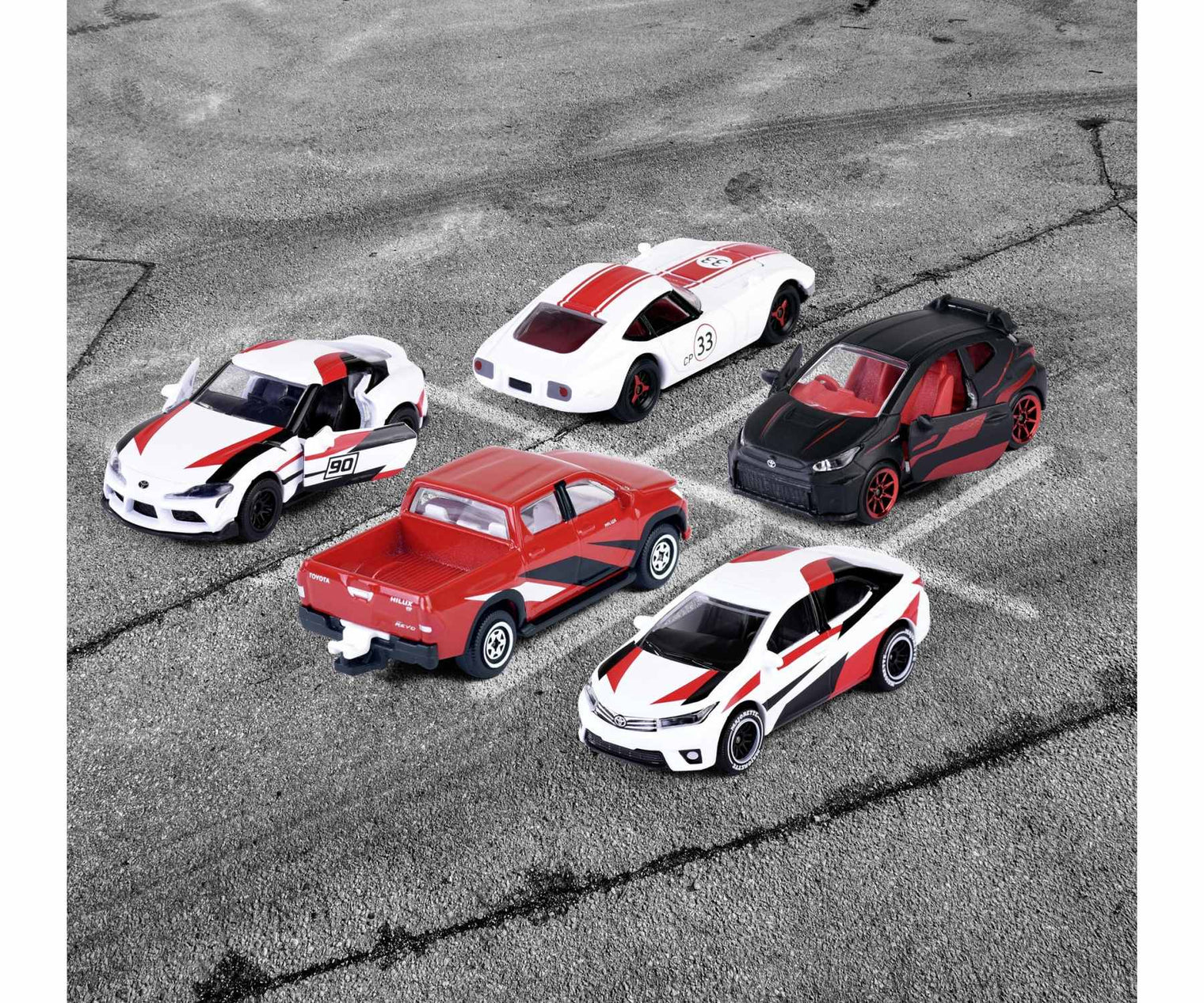 Majorette Toyota Racing 5 Pieces Giftpack