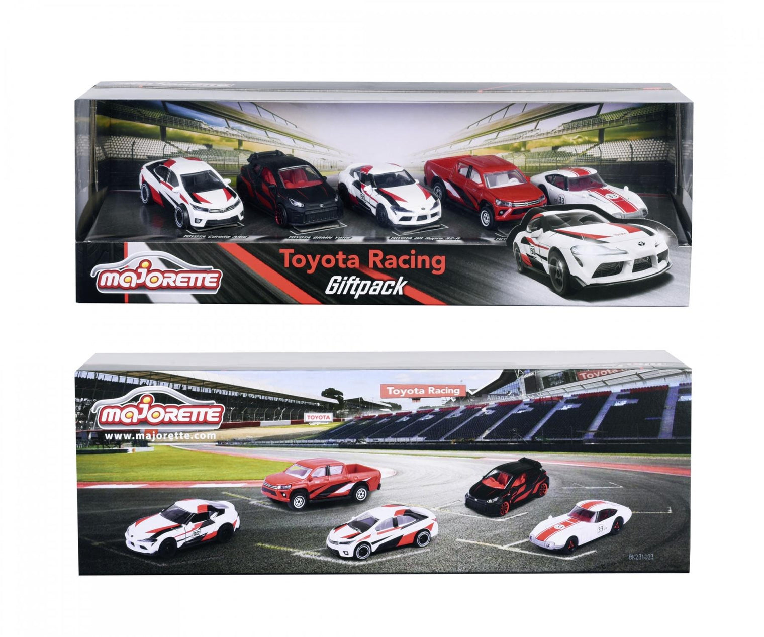 Majorette Toyota Racing 5 Pieces Giftpack
