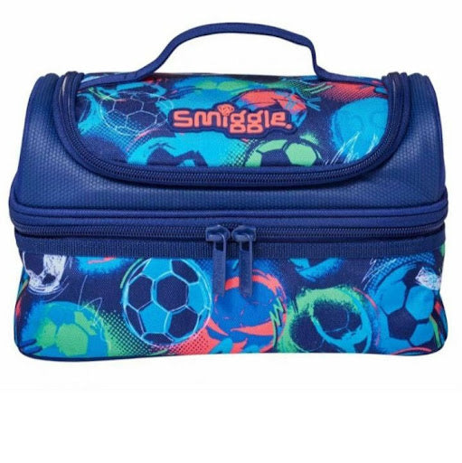Smiggle Blue Football Lunch Bag