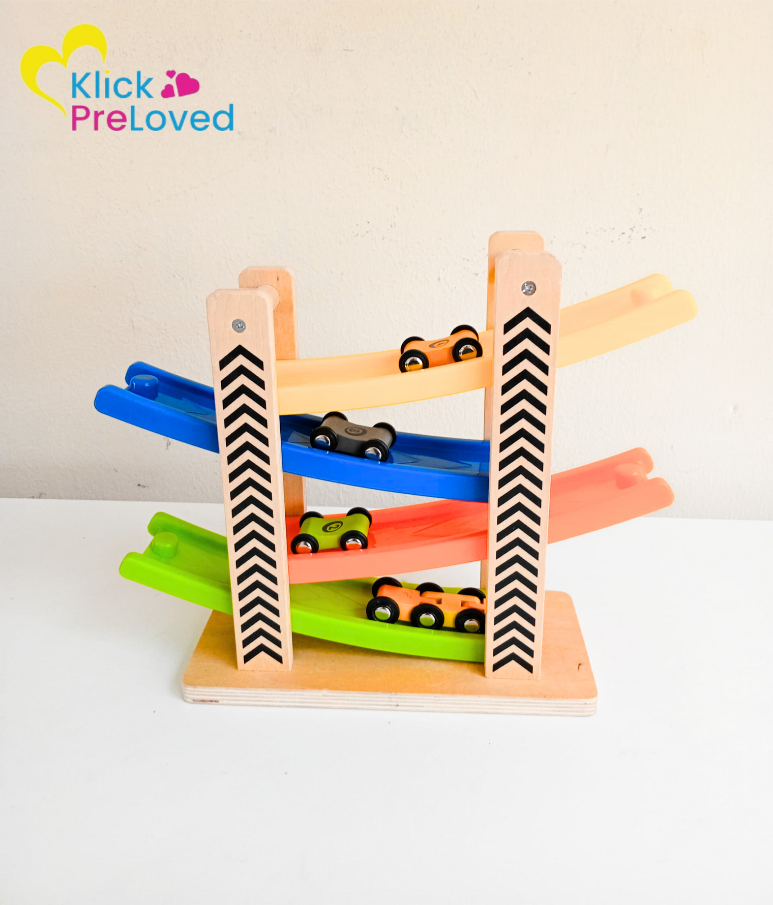 PreLoved Wooden Car Ramp Race Track (Gently Used)