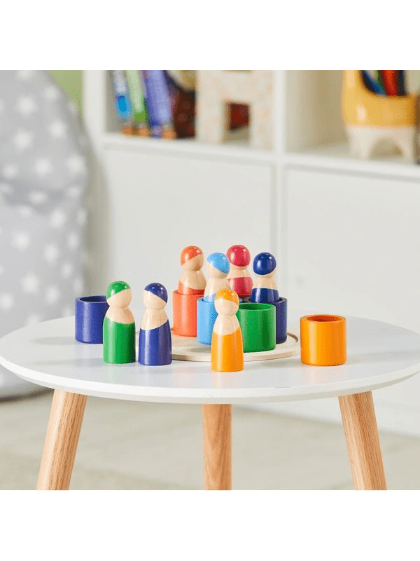 Squirrel Play Wooden Rainbow Peg Dolls