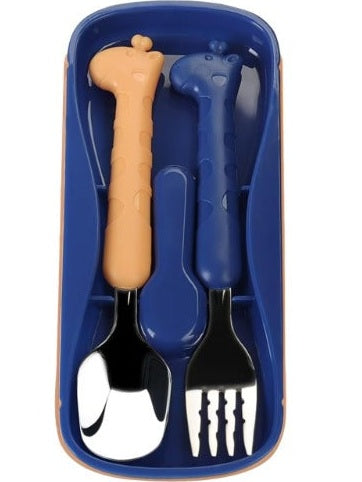 Stainless Steel Kids Cultery with Case (3 colors available)