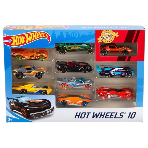 Hot Wheels Diecast Cars Basic 10 Pack Assortment