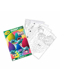 Crayola Trolls Giant Coloring Pages, 18 Count
