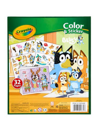 Crayola Bluey Colour & Sticker Book with 50+ Stickers