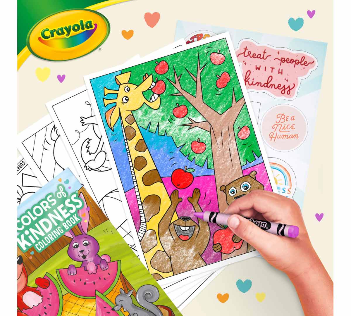 Crayola Colors of Kindness Coloring Book, 96 pages