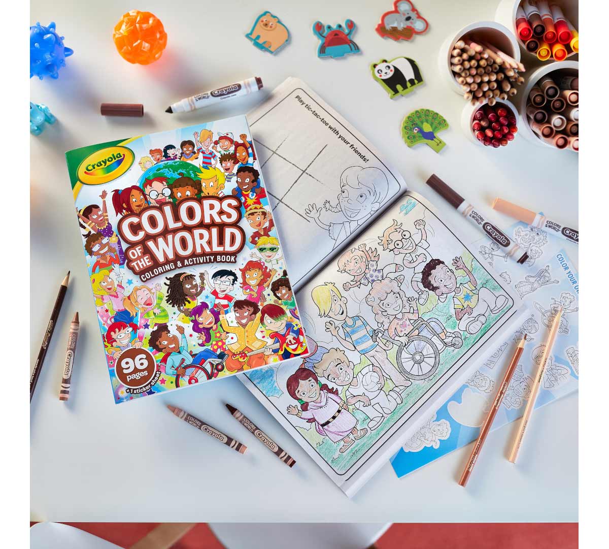 Crayola Colors of the World Coloring Book, 96 Pages
