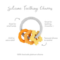 Bumkins Silicone Teething Charms (4 colors available)