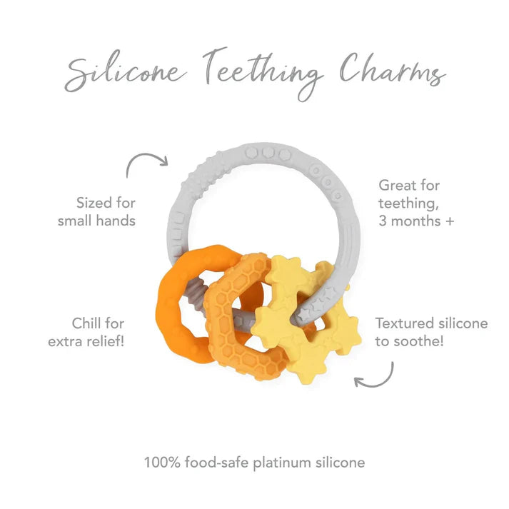 Bumkins Silicone Teething Charms (4 colors available)