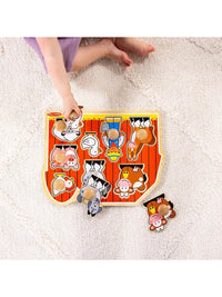 Melissa & Doug Deluxe Jumbo Knob Puzzle - Farm Friends