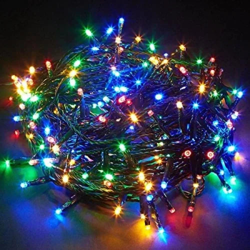Multicoloured LED Christmas Lights (100 Pack)