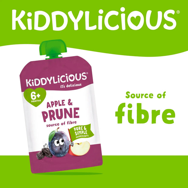 Kiddylicious Apple & Prune Pouch From 6 Months - 100g