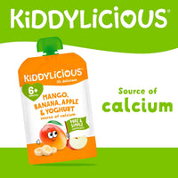 Kiddylicious Mango, Banana & Apple Yoghurt Pouch From 6 Months - 100g