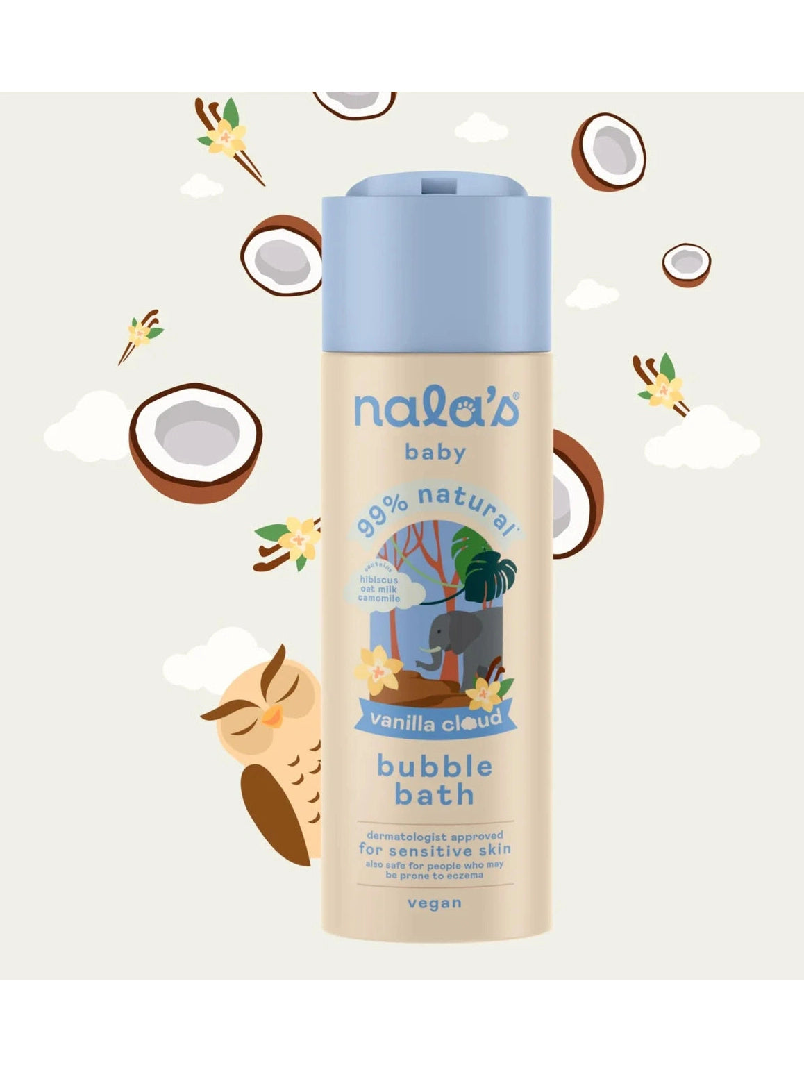 Nala's Baby Bubble Bath Vanilla Cloud - 200ml
