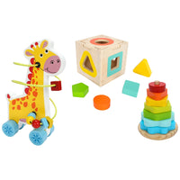 Squirrel Play Wooden Toys 3-in-1 Gift Set