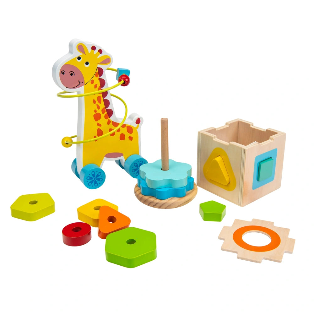 Squirrel Play Wooden Toys 3-in-1 Gift Set