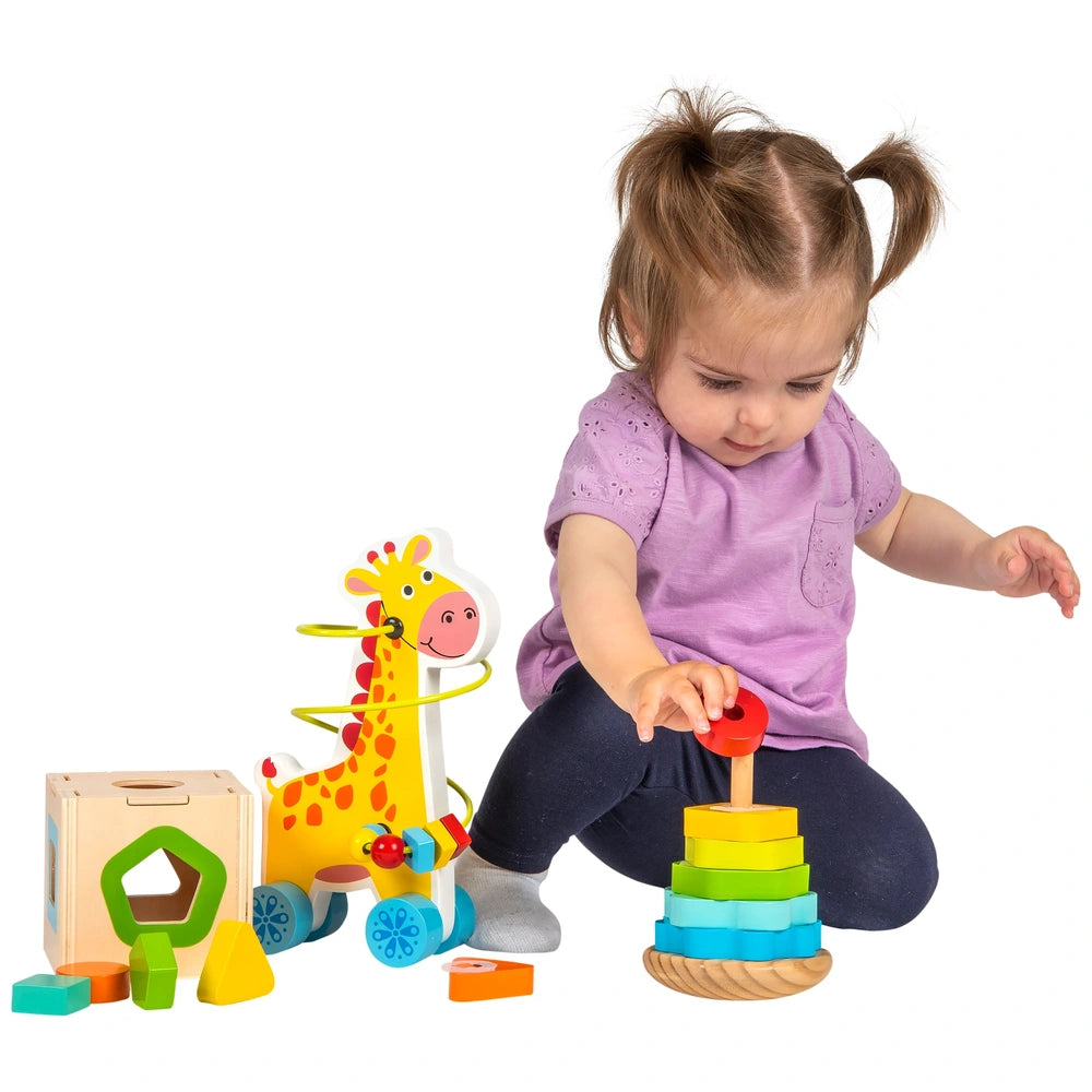 Squirrel Play Wooden Toys 3-in-1 Gift Set