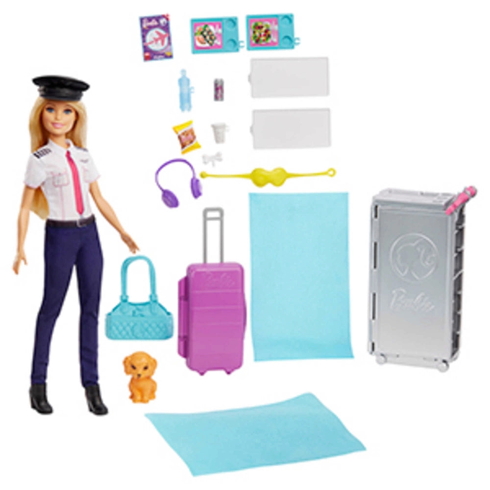 Barbie Dream Plane with Pilot Doll Playset