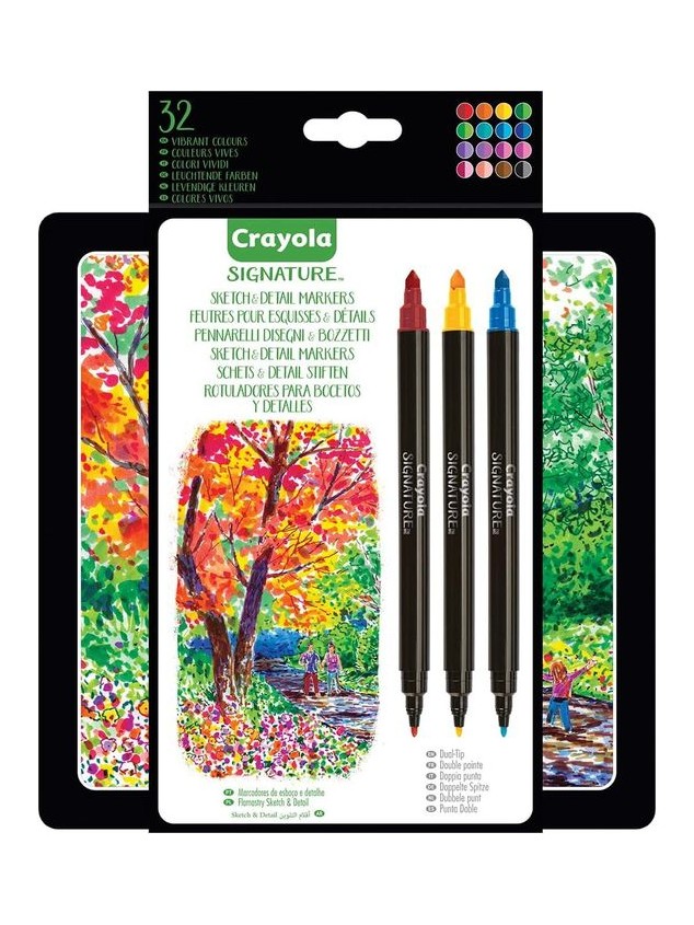 Crayola Signature Double Markers (SuperTips Thin)