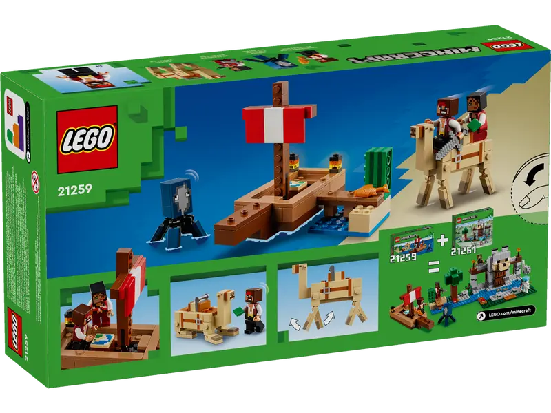 Lego Minecraft Pirate Ship Voyage