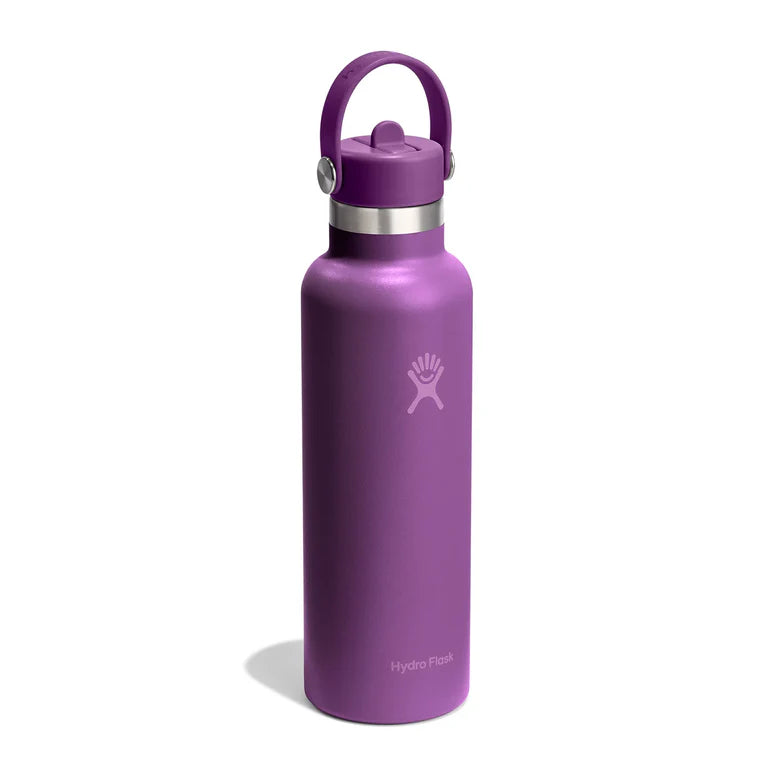 Hydro Flask 21oz Standard Mouth with Flex Straw Cap - 621ml (4 colors available)