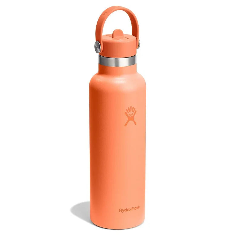 Hydro Flask 21oz Standard Mouth with Flex Straw Cap - 621ml (4 colors available)