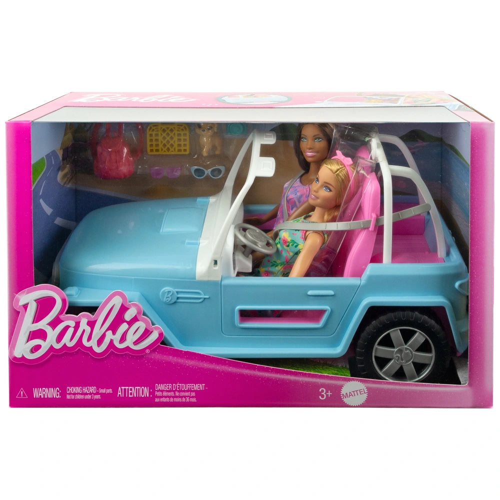 Barbie Jeep with Dolls and Accessories