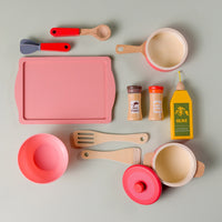 Kitchen Corner Wooden Cookware 12 Piece Playset