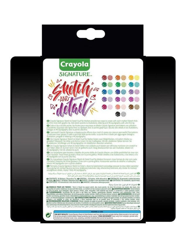 Crayola Signature Double Markers (SuperTips Thin)