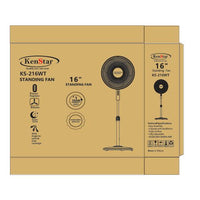 Kenstar 16-Inch Standing Fan With 3-Speed Regulator