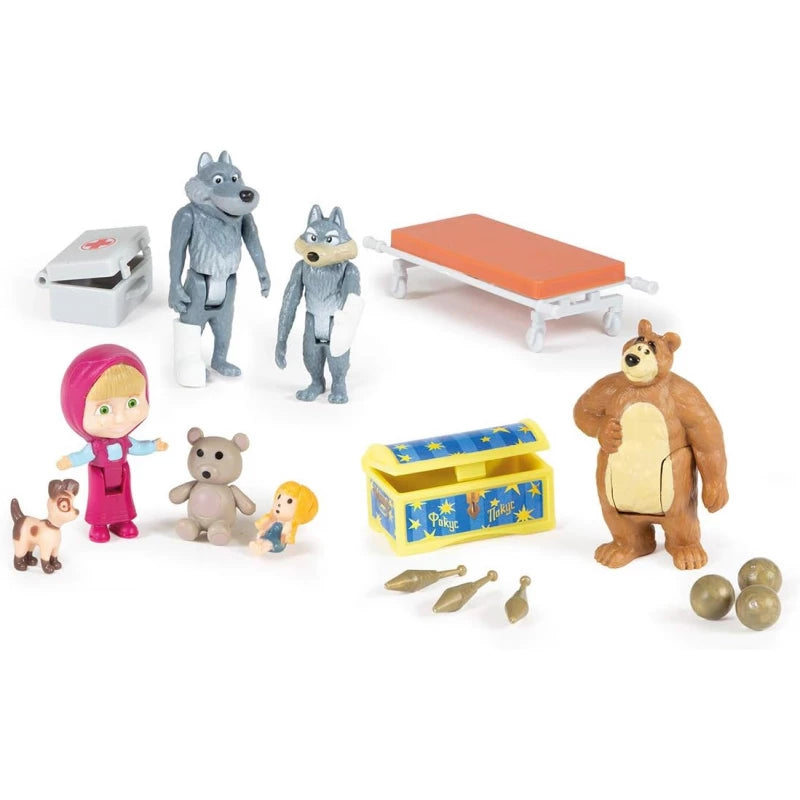 Simba, Masha Mini Figurine, Set of 7