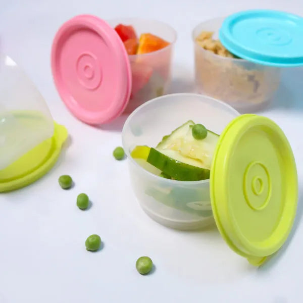 Moobi Baby 4pcs Food Storage Pot - Green