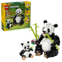 LEGO 3-in-1 Wildlife: Panda Family 31165 - 626 Parts