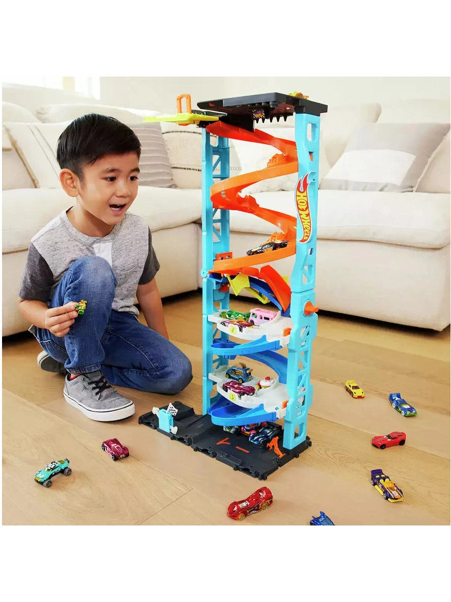 Hot Wheels City Transforming Race Tower Playset