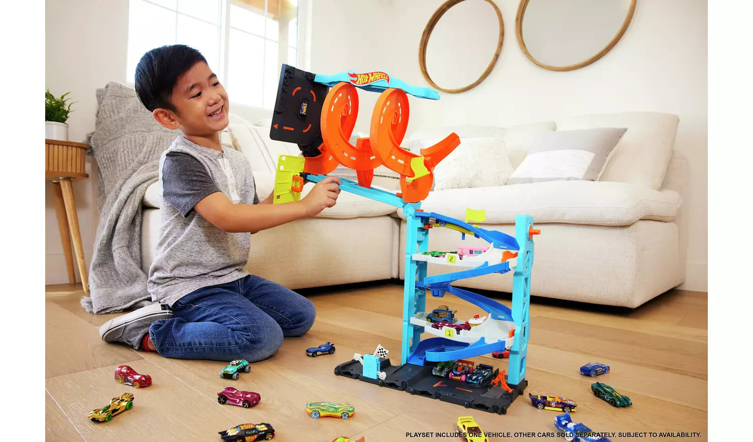 Hot Wheels City Transforming Race Tower Playset