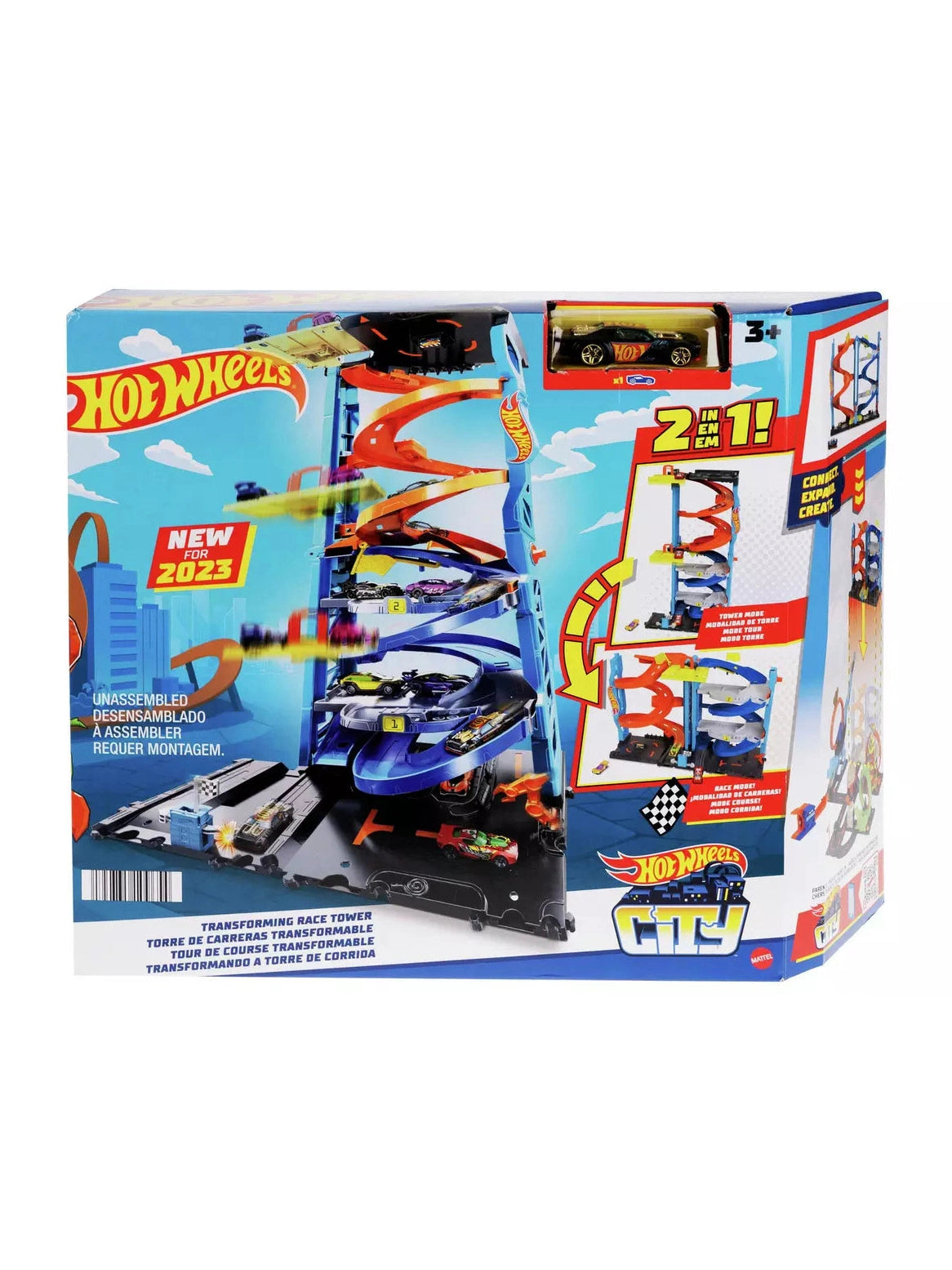 Hot Wheels City Transforming Race Tower Playset